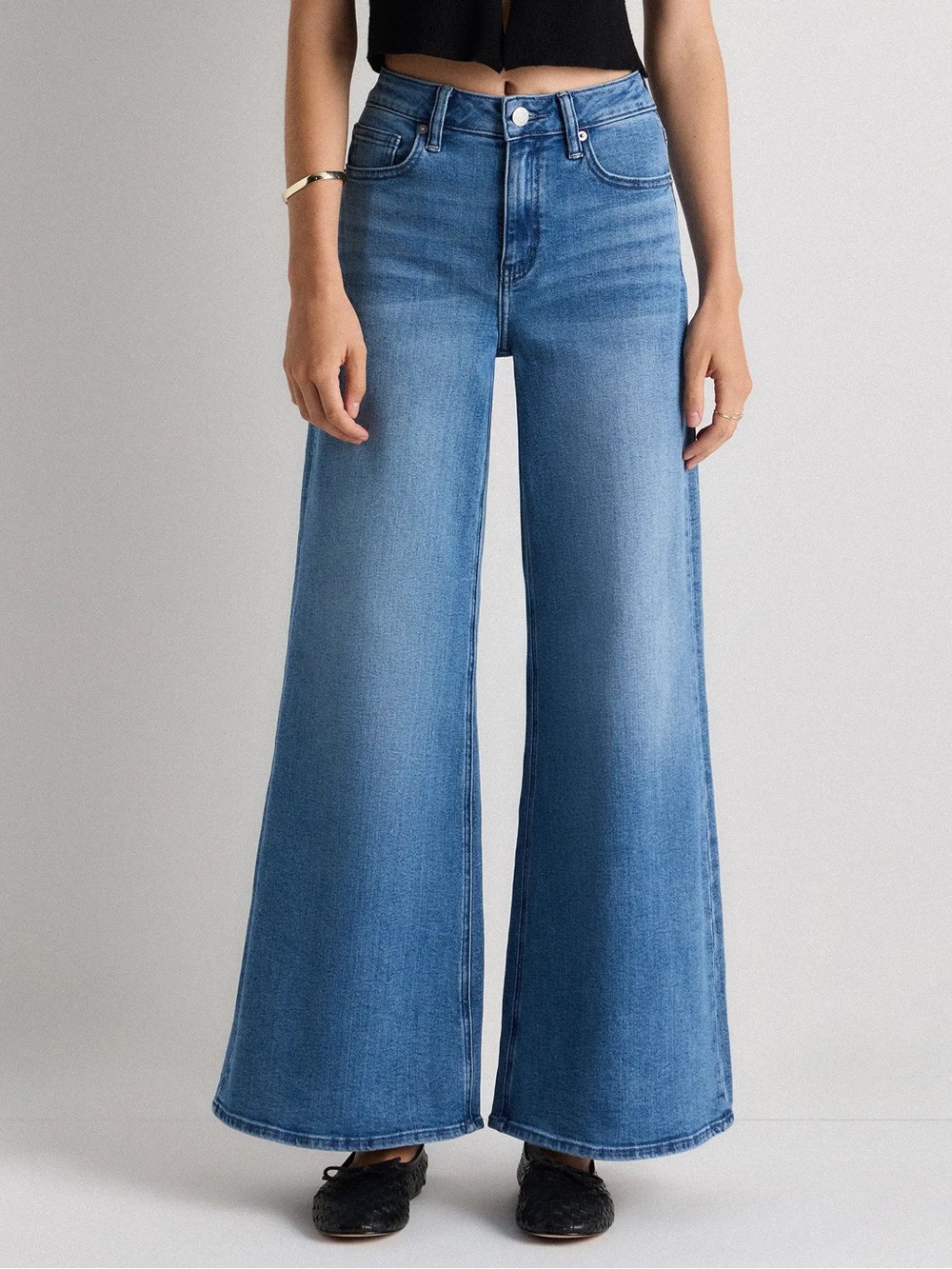 Quince Bella Stretch Palazzo Jeans